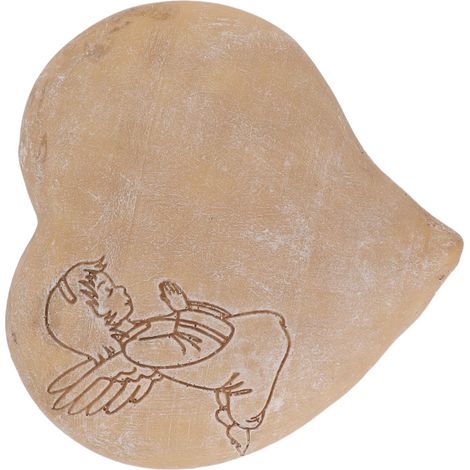 Pierre commémorative pour chien en forme de cœur, motif « gentille fille », résistante aux intempéries, à fabriquer soi-même, en résine, cadeau de deuil pour animal de compagnie, pour loisirs créatifs (1/5)
