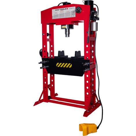 Mw Tools – Presse hydraulique 75T – Cylindre mobile pour pressage précis – Fonctionnement pneumatique et manuel – PPH75B