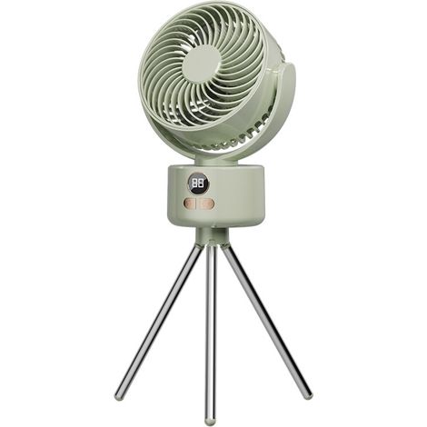 Ventilateur de Camping sur Trépied - USB, Écran, Grand Ventilateur, pour Extérieur - Alovez