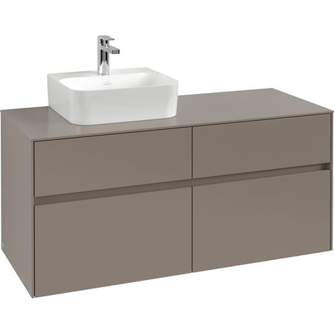 VB WaschbeckenUS Collaro C09800 1200x548x500mm Eckig Volcano Black