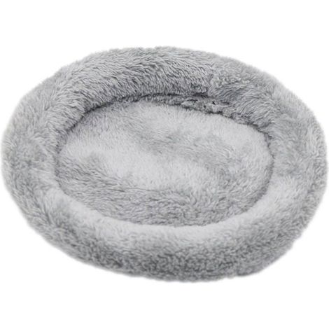 Lit de hamster - PZCC - Tapis rond - Gris - Lavable en machine - Léger et confortable (1/4)
