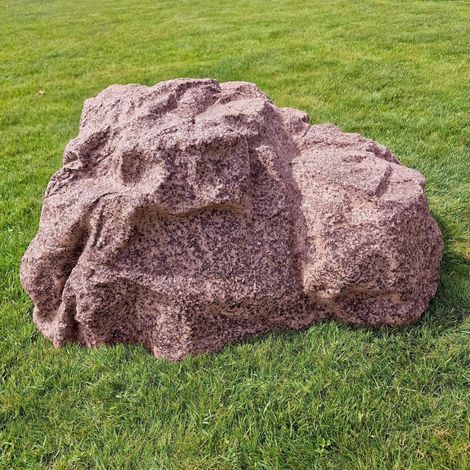 Faux rocher de jardin L-03 haut allongé pour pompe 60 cm rouge (1/5)