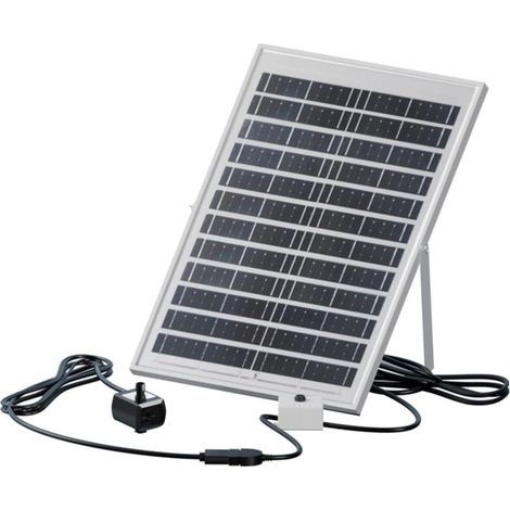 Fontaine solaire submersible 3 W 200 l/h pour bassin de jardin et fontaine avec panneau solaire 6 V compatible (B) (1/3)