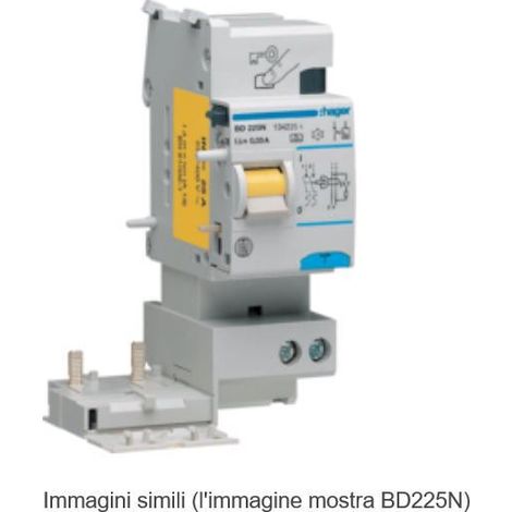 Blocco differenziale Hager 2P 63A 500mA AC 2 moduli BG264N