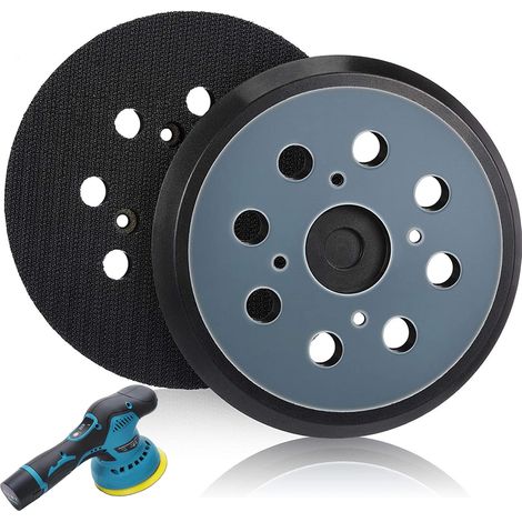 Disque De Support - 125 mm - Système Crochet Et Boucle - Pour Ponceuses Orbitales Makita BO5010 BO5030 DeWalt DW421 DW423 Porter Cable DW421 DW423 - Lot De 1 (1/5)