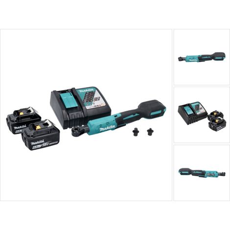 Avvitatore a cricchetto a batteria Makita DWR 180 RG 18 V 47,5 Nm 1/4" 3/8" + 2x batteria ricaricabile 6,0 Ah + caricabatterie