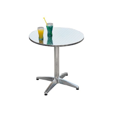 Tavolo in alluminio e acciaio Ø 70 cm MALIGI HOME MG/CARDAMOMO Alluminio-Acciaio