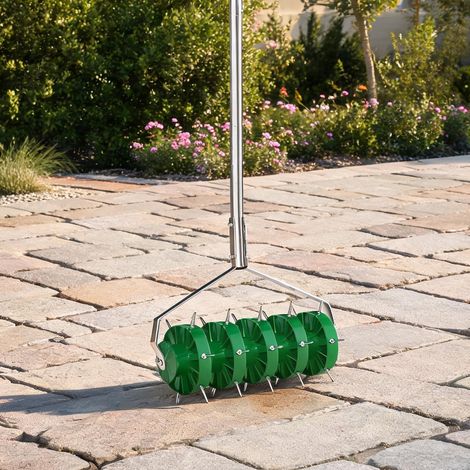 Verticuteur manuel 45 cm 30 pointes en acier rouleau 150 mm grün (1/5)