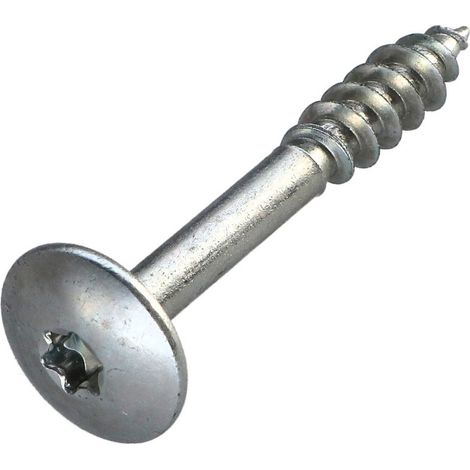 Vis Penture 7X50 Filetée sur 23 TORX T30 Acier zingué 200 Heures brouillard salin sans rouille rouge-1 pièce