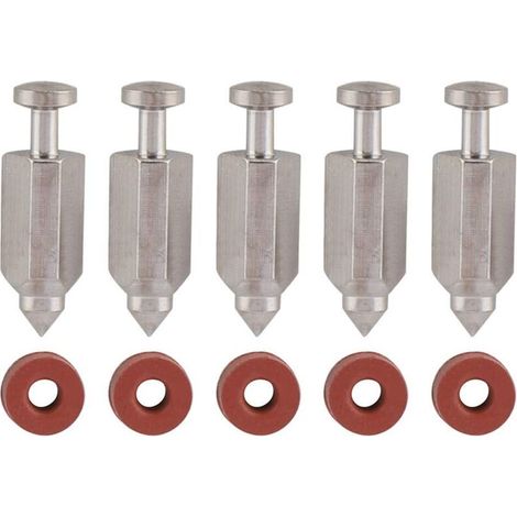 Aiguille de réparation de carburateur, 5 pièces Kit de réparation de joint de siège d'aiguille de carburateur pour accessoires Briggs & Stratton 398188 pour tondeuses à gazon Aiguille de carburateur