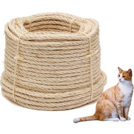 La cordeline 386-50 Corda Sisal Ø 8 mm, Corona da 50 m, Neutro, Ø 8mm-50m (1/4)