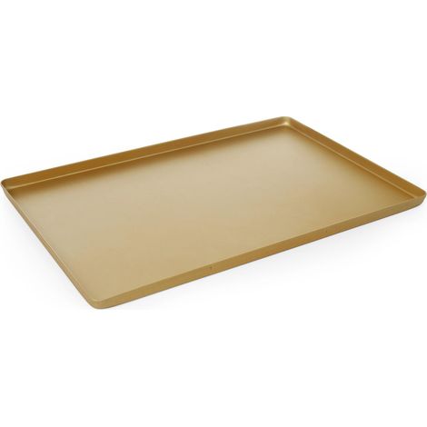 Bandeja expositora de repostería para tartas 30x20cm - dorada (1/2)