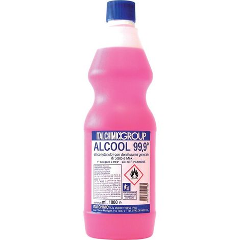 ALCOOL DENATURATO 99,9 CERTIF. 1 L ITALCHIMICI