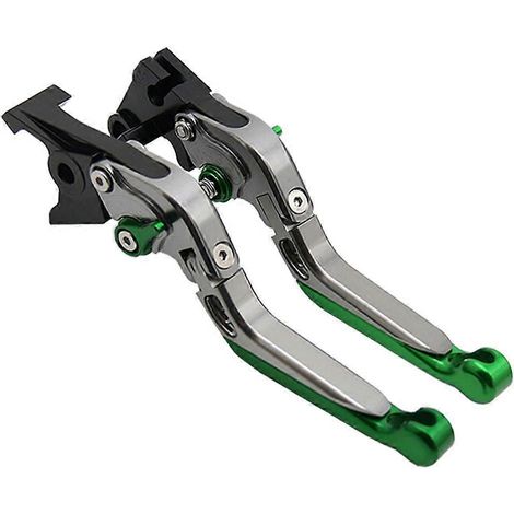Klaxon de frein et d'embrayage pliable (tonalité vert titane) compatible avec Yamaha Supertenere/XT1200ZE 2012-2016 (1/5)