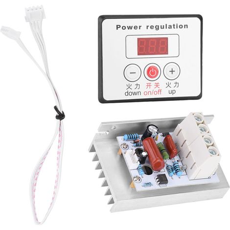 10000W SCR Digitaler Drehzahlregler - AC 220V Thermostat-Dimmer (1/5)