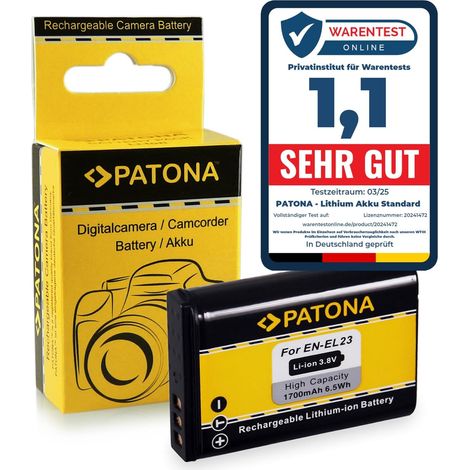 Batterie EN-EL23 1700 mAh 3.8 V pour Nikon Coolpix P900 B700 (1/5)