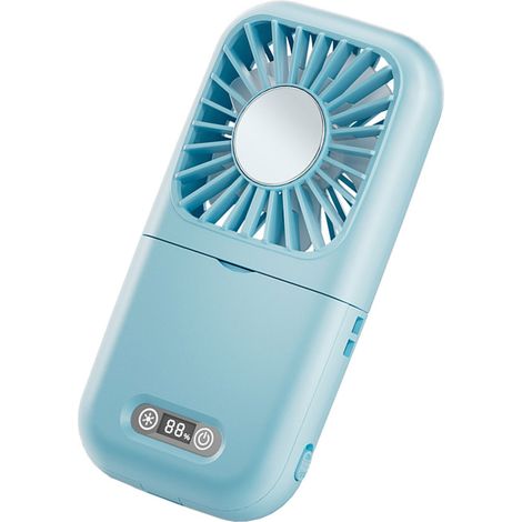 Potente mini ventilatore portatile con funzione di impacco freddo, velocità regolabile dallo 0 al 100%, USB (1/5)