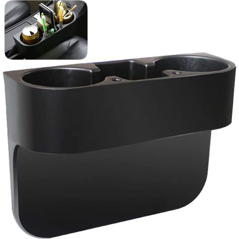 Portabicchieri universale per console centrale per auto - Organizer multifunzionale per sedili auto con porta telefono e portabicchieri - Accessori per seggiolini auto (1/5)