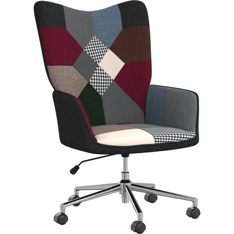 Chaise de relaxation Fauteuil relax - Patchwork Tissu BonneVie-81989 (1/5)