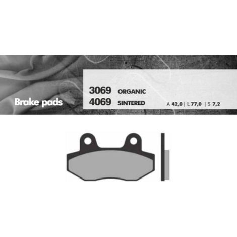 PASTILLAS DE FRENO BRENTA KH86 DE METAL SINTERIZADO (DORADO) (FT 4069)