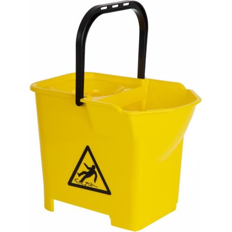 Seau essoreur jaune - 28 x 40 x 30 mm - JANTEX (1/5)