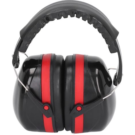Casque Anti-Bruit Bébé 360° Rotatif et Réglable, Protection Auditive pour Avion en Rouge et Noir (1/5)