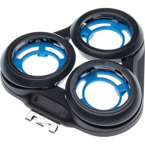 Cadre de tête de rasage compatible avec les rasoirs Philips S5651, S5570, S5720, S5750, S5672, S5700, S5572, S5600 et S5620, noir (1/2)