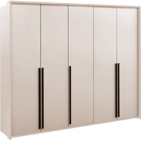 Armoire Calcalo 102, Beige, 217x255x65cm, Portes d'armoire: Avec des charnières, Nombre d'étagères: 0 (1/3)
