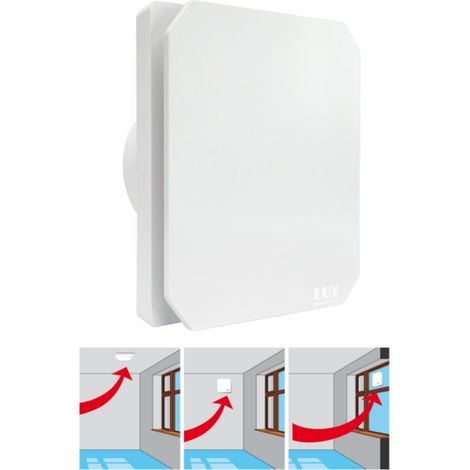 Aspiratore elettrico assiale ø 120 mm 140 m3h per ricambio aria in bagni ciechi mansarde taverne tensione 220v potenza 15w (1/3)