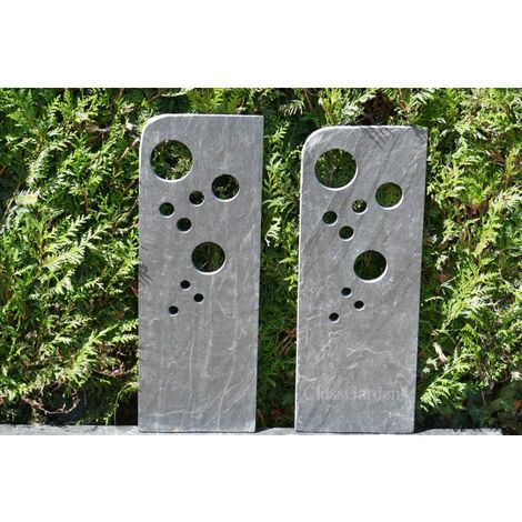TOTEM in Leisteen 80 cm -Bullettes - Pak van de 2 Totems (1/5)