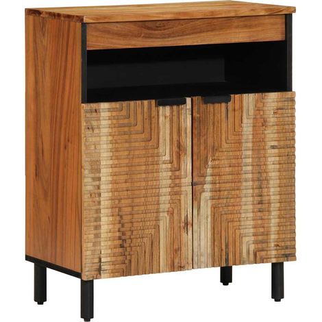 Sideboard with Shelf Brown 60 x 33 x 75 cm Solid Acacia wood vidaXL (1/5)