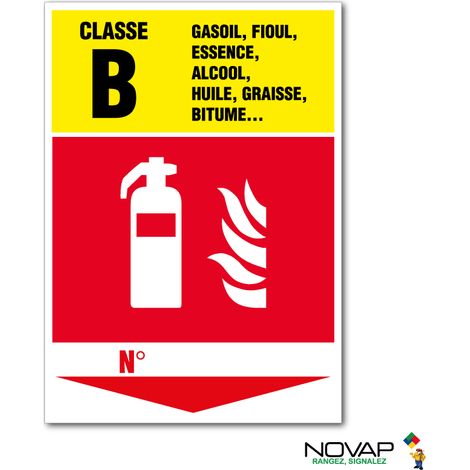Panneau Extincteur classe B - Rigide A5 - 4600406