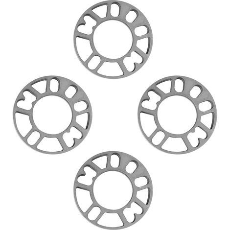 4 Pièces Élargisseurs de Voie Roue Adaptateur Universel 4/5 Trous Entretoise Jante Épaisseur (1/5)