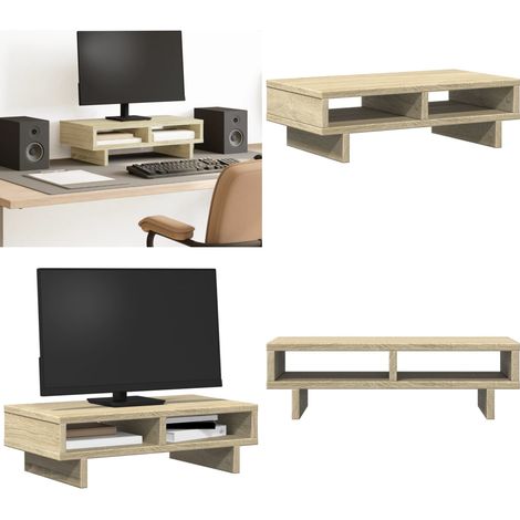 Supporto per Monitor Rovere Sonoma 50x27x15 cm in Truciolato - Truciolato - Supporto monitor in truciolato