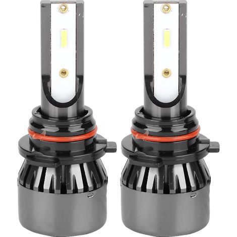 2 mini ampoules LED L8 pour phares, compatibles HB4 H16 9006, 60 W, blanc brillant 6000 K (1/5)