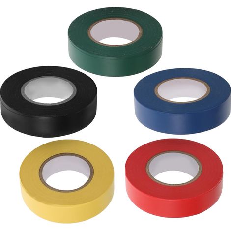 Ruban isolant électrique ignifugé en PVC industriel (5 pièces) (1/5)