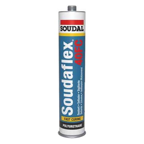 ADESIVO SIGILLANTE POLIURETANICO 'SOUDAFLEX 40FC' SOUDAL 300 ml - Nero - SOUDAL