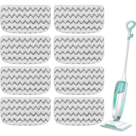 Packung mit 8 Ersatzreinigungstüchern, kompatibel mit Shark Dampfmopps (Modelle S1000A, SWM, SC) – Für den Hausgebrauch (1/5)