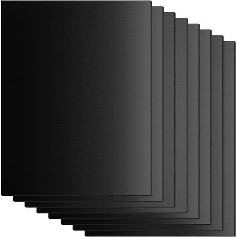 Lot de 8Tapis de Cuisson pour Barbecue - 40x33cm - Tapis en téflon, antiadhésif et sans PFOA - Résiste à des températures allant jusqu'à 260 °C (1/5)