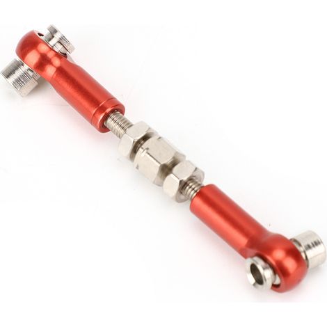 Kit de 6 biellettes de servo réglables pour voiture RC 1/10 Buggy Touring (47 mm) - Accessoires rouges (1/5)