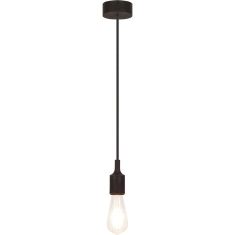 Lámpara colgante industrial E27 1x60W negra 1412 Roxy Rabalux (1/4)