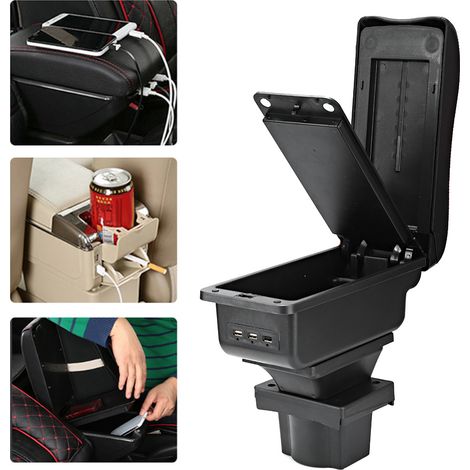 Boîte de rangement pour accoudoir central de voiture, compatible avec Skoda Octavia A5 (1/5)