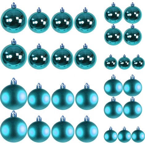 30tlg. Weihnachtskugeln pertol Ø 4/5/6/7cm-DYW99830-Petrol (1/4)