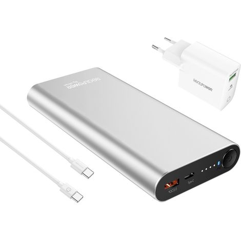 RealPower REALPOWER PB-20000 PD Pro Powerbank 20000 mAh Silber (1/4)