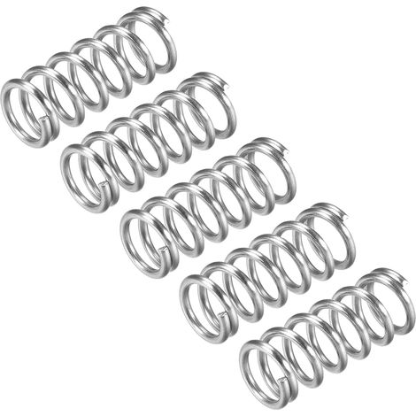 Ressorts de Compression 5 Pièces - Acier Inoxydable 304 - Résistance Corrosion - Réparation Mécanique - 12mm x 30mm