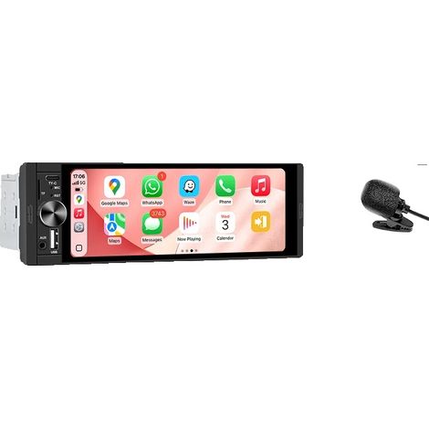 Autoradio, schermo di alta qualità, integrazione con smartphone, universale, microfono wireless K50 (1/2)