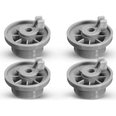 Lot de 4 Roulettes de Lave-vaisselle pour Panier Inférieur, roulettes panier lave-vaisselle，Roues de Lave-vaisselle pour Siemens, Bosch 165314 (1/4)