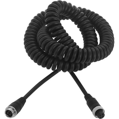8M Car Video Aviation Spring Line 4-Pin Extension Cable for Rear (1/4)