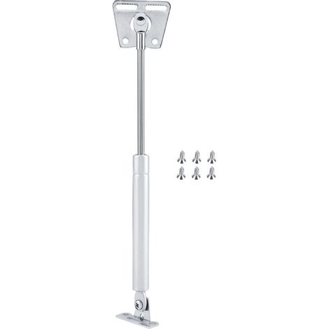 Support de levage à gaz hydraulique, très résistant pour porte de cuisine, porte d'armoire, argenté (1/5)