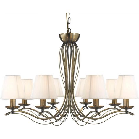 Lampe à suspension ancienne Andretti Ø76cm - 9828-8AB (1/3)